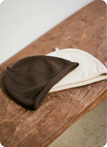 ウールニットどんぐり帽子