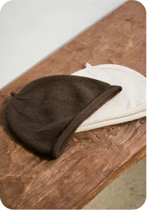 ウールニットどんぐり帽子