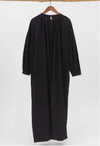 【再販】コットンリネンバンドカラーワンピース