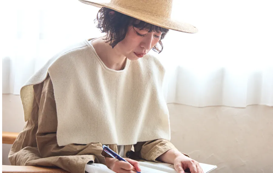 ウールニット２wayつけ襟