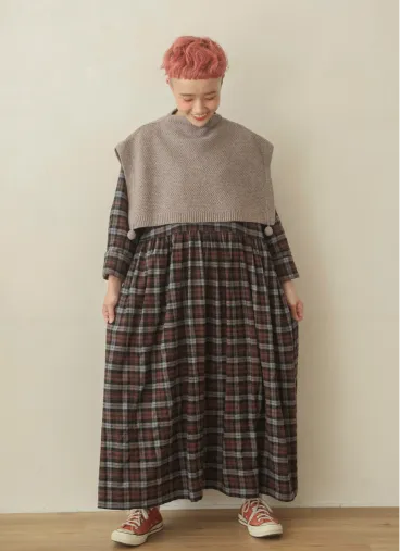 【yukaさんコラボ】ウールニットボトルネックスヌード