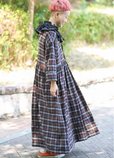【yukaさんコラボ】コットン起毛ギャザーワンピース