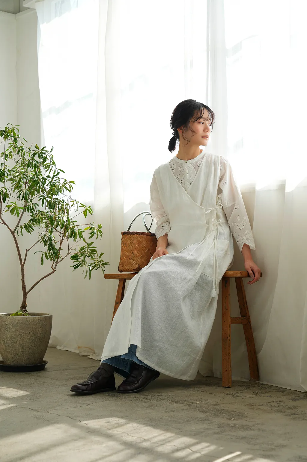 【natsumi×TUTIE.】リネンエプロン
