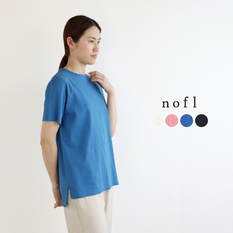 nofl ビワコットンクルーネックTシャツ