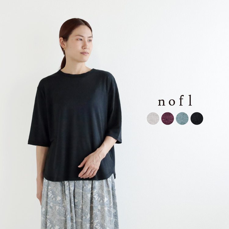 nofl リネンジャージークルーネックTシャツ