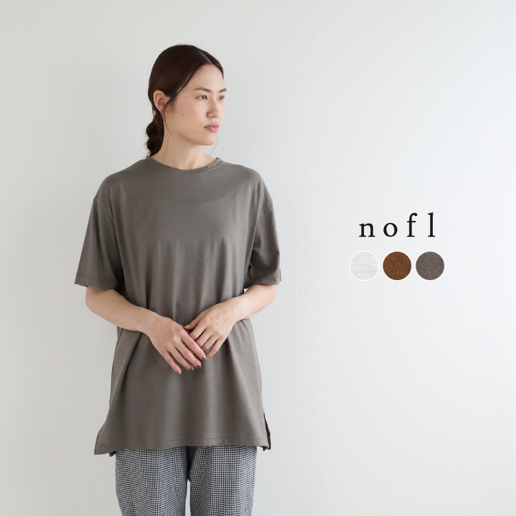 nofl コットンヘンプクルーネックチュニック