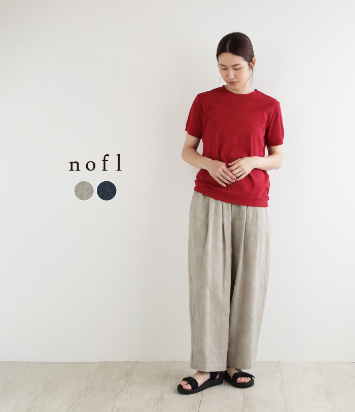 nofl コットンリネンジャガードバルーンパンツ