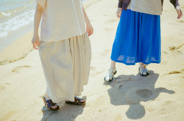 リトアニアリネンフレンチスリーブブラウス