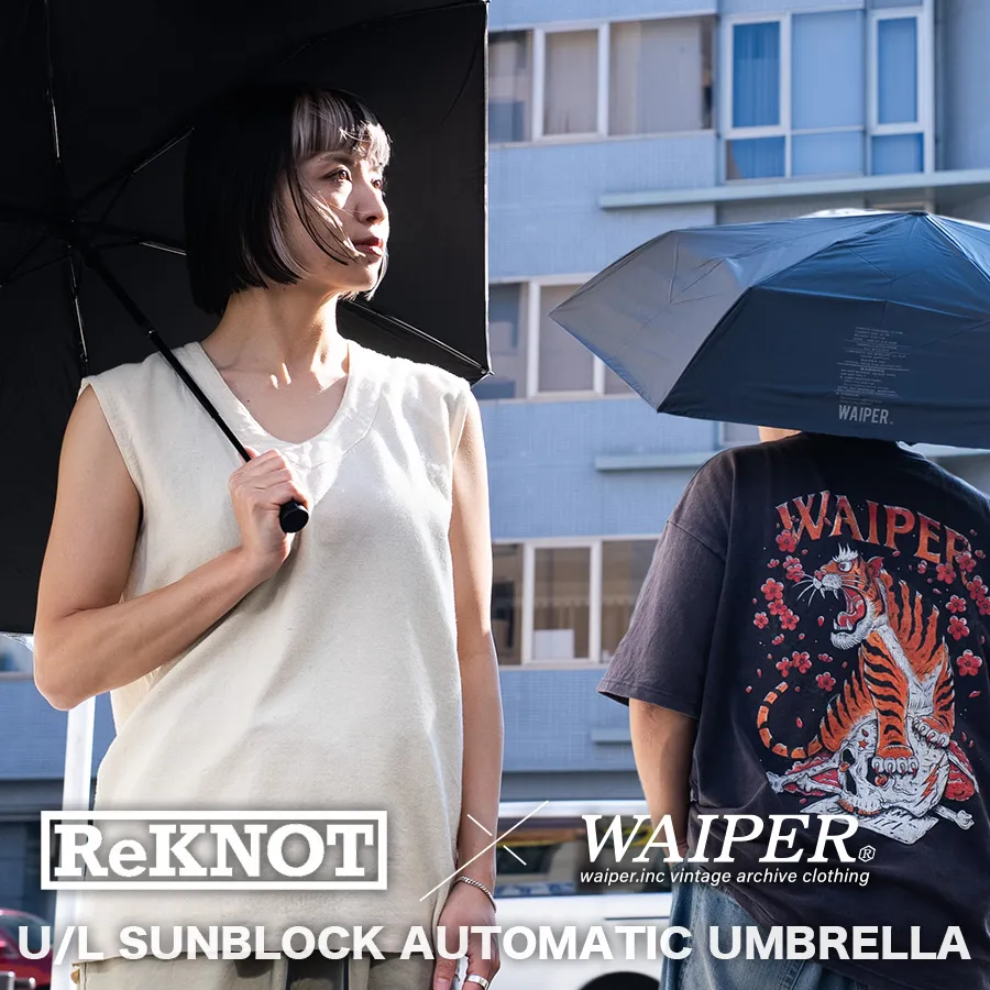 ReKNOT × WAIPER U/L SUNBLOCK AUTOMATIC UMBRELLA フォールディングアンブレラ（折りたたみ傘）