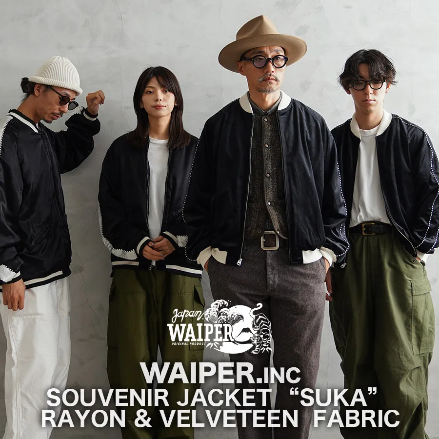 WAIPER.inc SOUVENIR JACKET / スーベニアジャケット ”Suka” Velveteen Fabric（別珍）【WP137】
